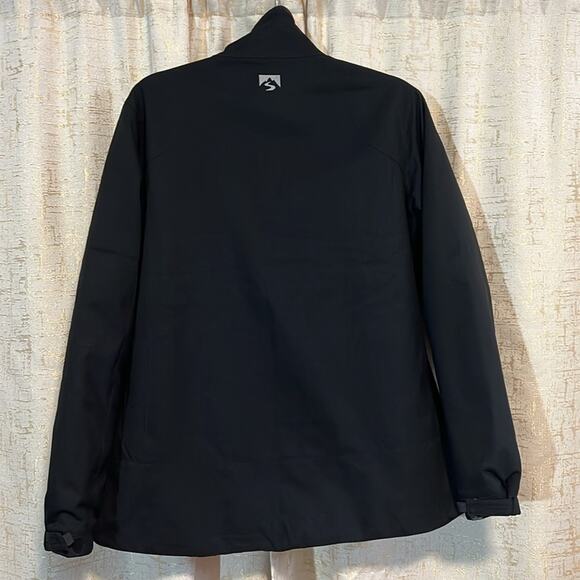 Women's‎ Storm Creek Fleece Lined Black Grey Full Zip Jacket Inner Pockets Large - Picture 2 of 7